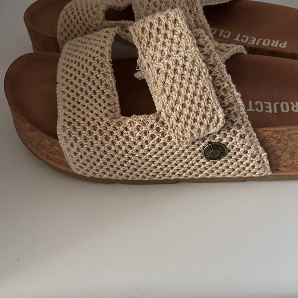 Project Cloud Leather and Crochet slides - Picture 4 of 4